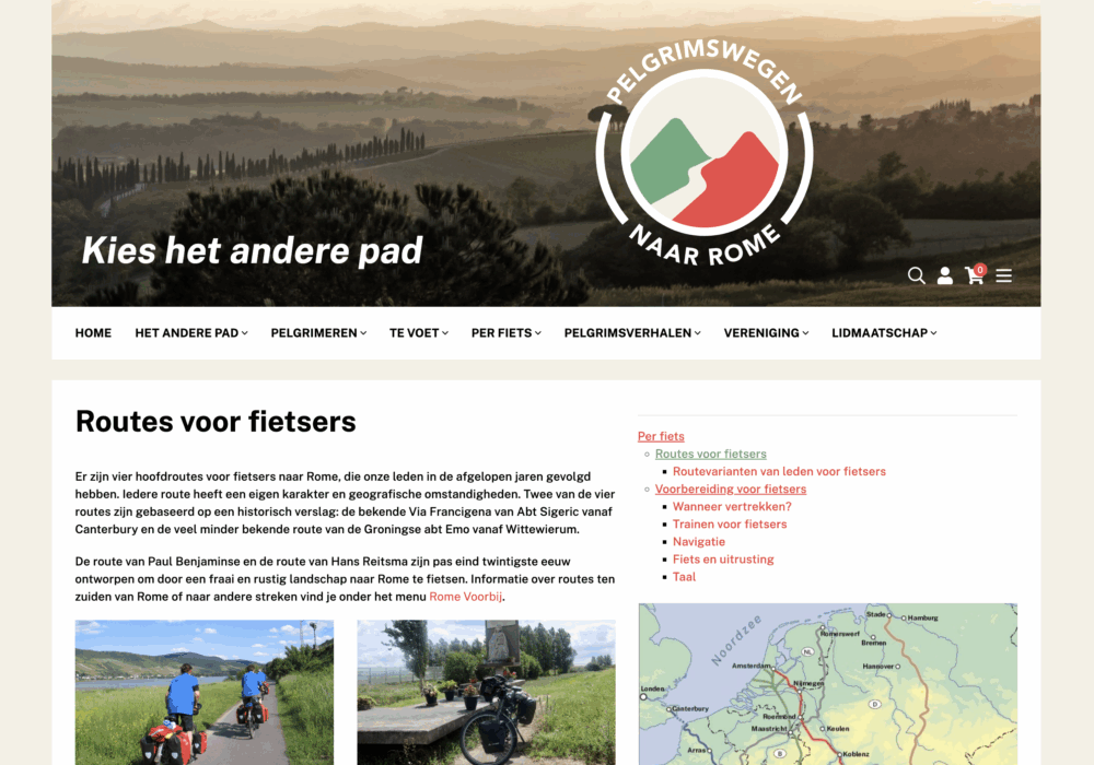 Pelgrimswegen naar Rome