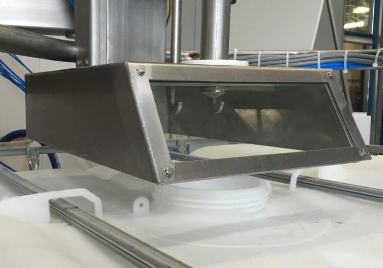 Doseren in een IBC met een installatie van Gronfa