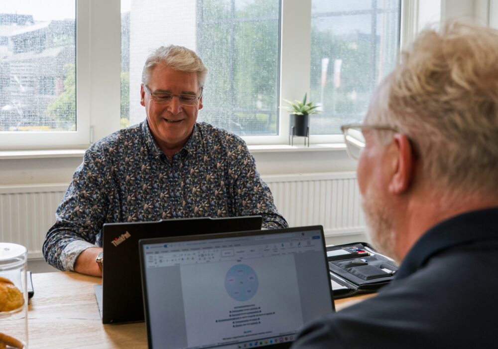 Improover in gesprek met een klant